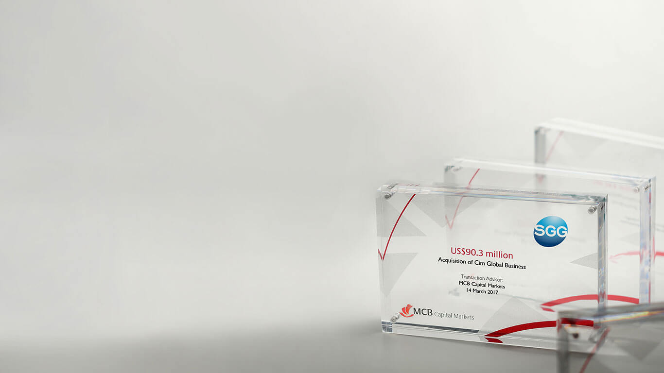 Acquisition CIM global business 2017 MCB Group