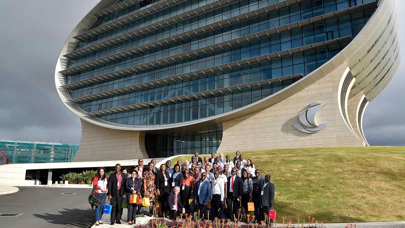 MCB St jean MCB Group with employees posing for photos