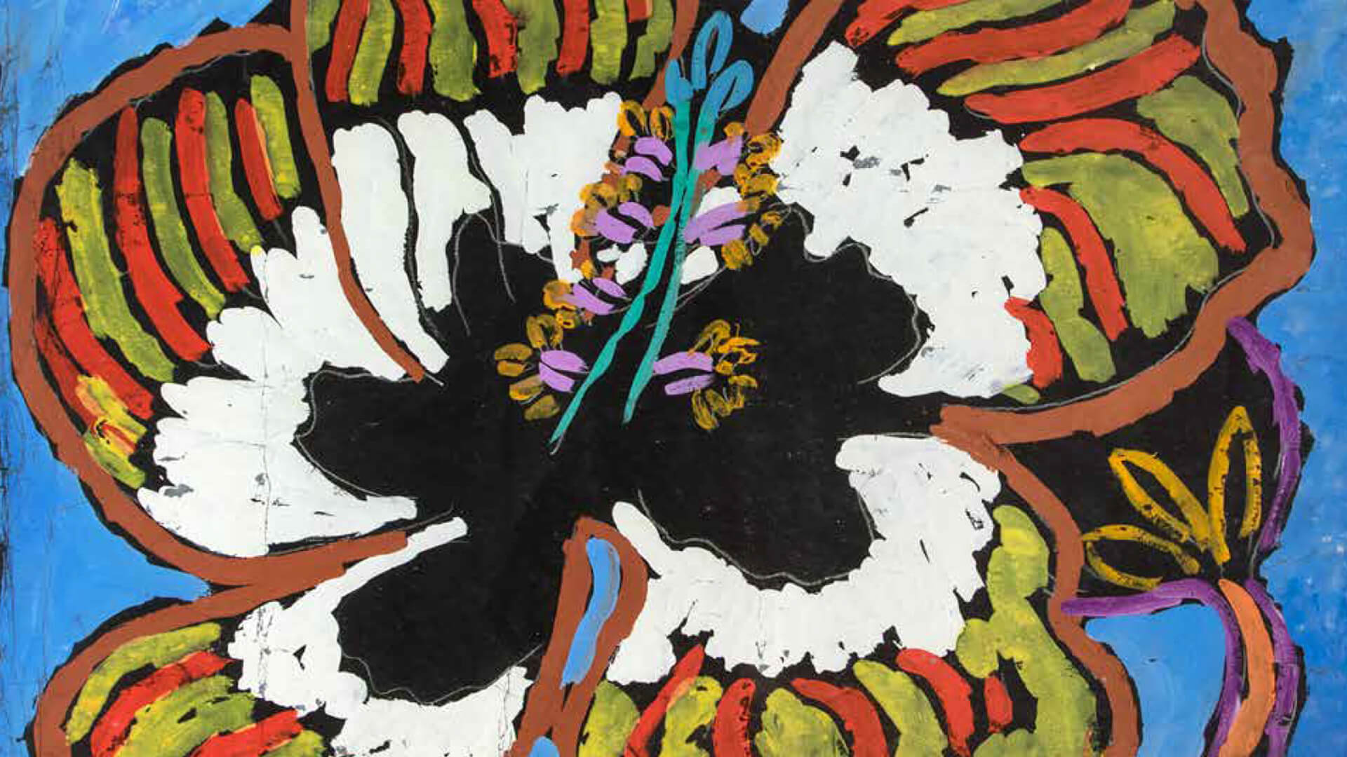 Expo of Malcolm De Chazal flower painting