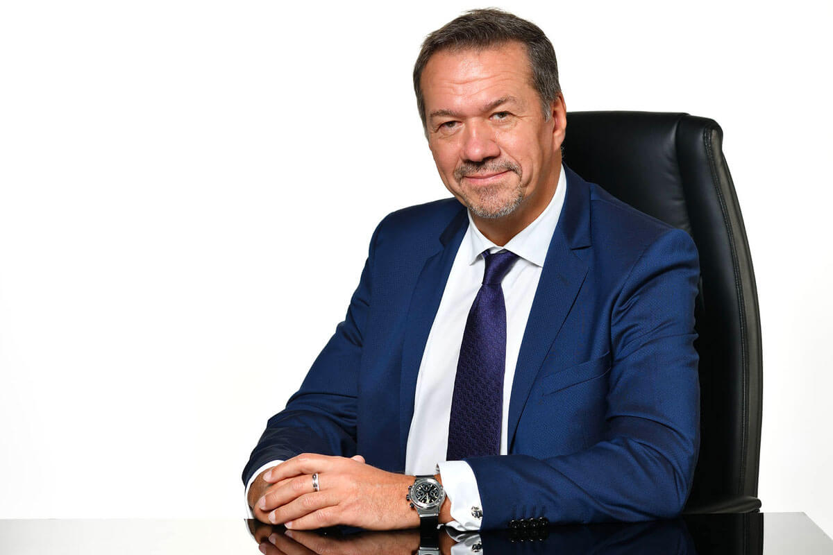 thierry Hebraud posing for photoshoot